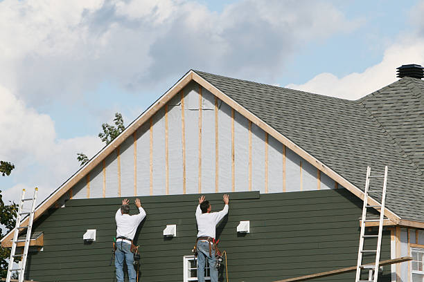 Professional Siding Installation technician working in Manchester, GA